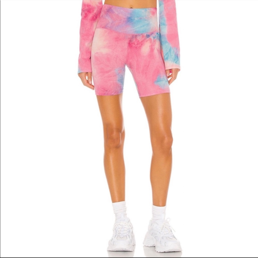 Beach Riot Peach Sparkle Biker Shorts Size M